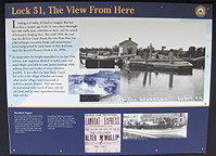 Interpretive sign at Erie Canal Lock No. 51, Jordan, N.Y.