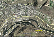 Google Earth view of Little Falls, N.Y.