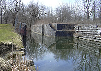 Erie Canal Lock No. 54 at Lock Berlin - eastern end