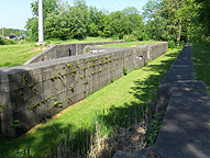 Looking southwest from the north wall of the extended north chamber