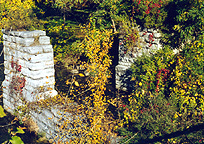 Mud Creek Aqueduct -- supports for the old canal prism