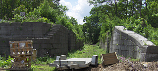 Erie Canal Lock No. 58 - North chamber, east end