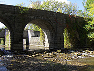 The north (towpath) side, looking southwest from stream level