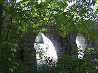 The north (towpath) side, looking southwest from stream level