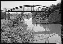 Elevation, looking southeast -- Cooper's Tubular Arch Bridge