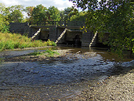 The north (towpath) side, looking southeast from stream level