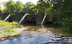 The north (towpath) side, looking southeast from stream level