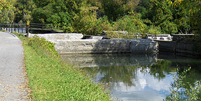 View of the aqueduct, looking east from the towpath