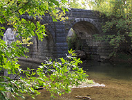 The north (towpath) side, looking south from the stream level