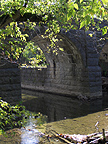 Looking south at the easternmost arch from the stream level