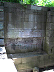 Erie Canal Lock No. 62 at Pittsford - the south chamber door recess on the west end