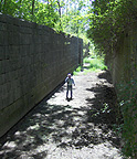 Erie Canal Lock No. 62 at Pittsford - Fred in the south chamber