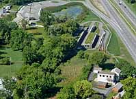 Aerial photo of Erie Canal Lock No. 52