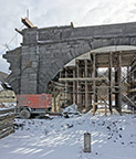 Stabilization activities at Arch 6 of the Schoharie Creek Aqueduct