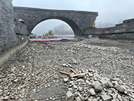 Stabilization activities at Arch 6 of the Schoharie Creek Aqueduct