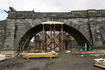 Stabilization activities at Arch 6 of the Schoharie Creek Aqueduct