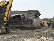 Schoharie Creek Aqueduct Stabilization work - April 15, 2023