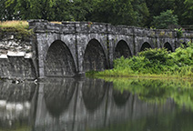 Schoharie Creek Aqueduct remains, looking west