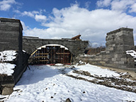 Stabilization activities at Arch 6 of the Schoharie Creek Aqueduct