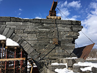 Stabilization activities at Arch 6 of the Schoharie Creek Aqueduct