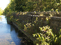 Exterior wall (north side) of the extended south chamber