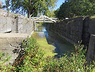 North chamber of Lock No. 28, looking east