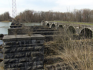 The Seneca River Aqueduct, eastern end, looking west