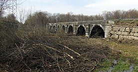 The Seneca River Aqueduct, eastern end, view from within the prism, looking west