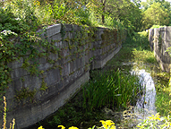 Erie Canal Lock 33, south chamber, looking west