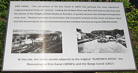 Interpretive sign at Erie Canal Lock 33