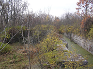 Enlarged Erie Canal Lock 19, looking west