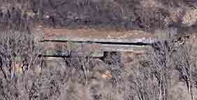 Aerial view of Enlarged Erie Canal Lock no. 19, Vischer Ferry