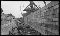 Enlarged Erie Canal Lock No. 44 - South lock (looking east)