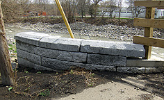 Northwestern pier of the Fort Plain Aqueduct, looking northeast