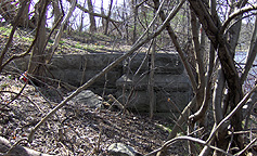 Enlarged Erie Canal - The eastern pier, looking south