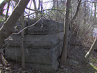 Enlarged Erie Canal - The eastern pier, looking south